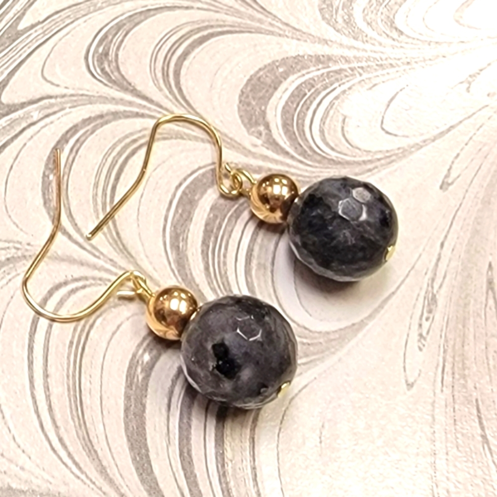 Black Labradorite Earrings